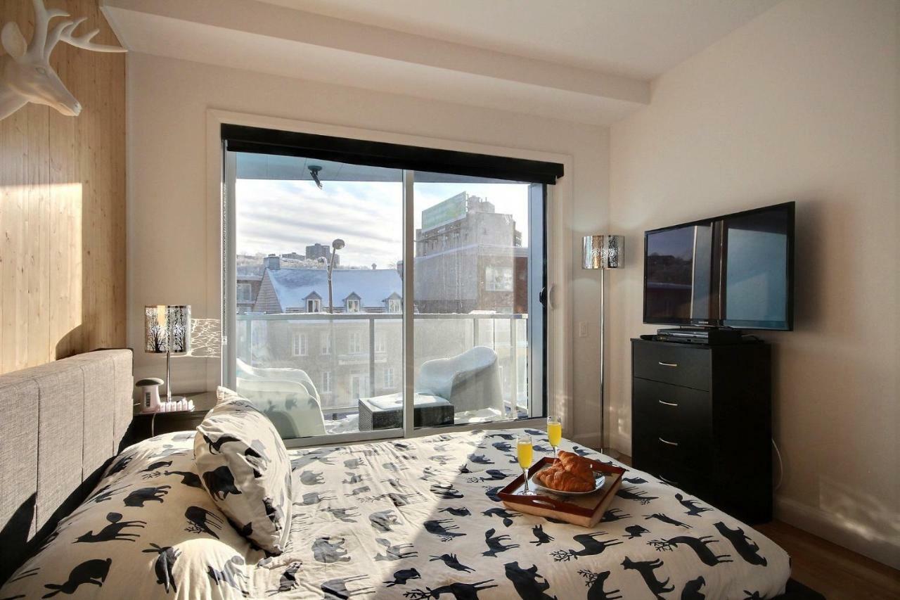 Le Kaméléon 318 : interieur parking, rooftop terrace, gym Québec Esterno foto